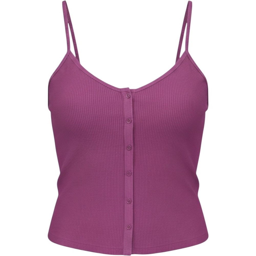 Pilcro Button Front Ribbed Camisole Tank Top Womens Large Minimalist Capsule